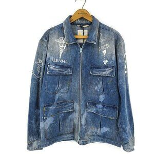 New ISKO Denim Jacket Mens L? Jeans Real Deal Rad Rags Sailor Collector